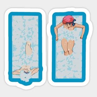 Oldskool Lovely Angels Bath Time Sticker